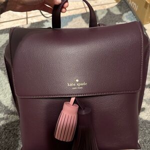 Kate Spade Plum and Pink Backpack